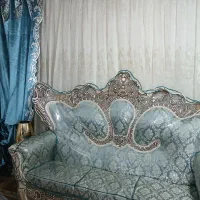 مبل ۷ نفره با کاور و میز و عسلی