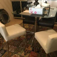 میز ناهار خوری استیل چرم|میز و صندلی غذاخوری|شهرکرد, |دیوار