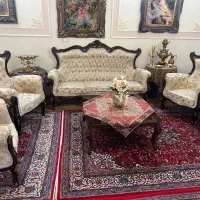 مبل استیل ۹ نفره و غذاخوری ۸ نفره