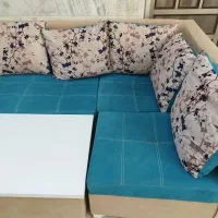 مبل هفت نفره با سه عدد میز جلو مبلی