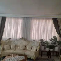 پرده تور لمه ۴،۵متربا۲جفت دستک