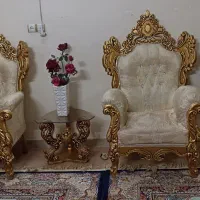 مبلمان سلطنتی 7نفره با میز جلو مبلی و دوعددعسلی|مبلمان خانگی و میز عسلی|ورامین, ورامین|دیوار