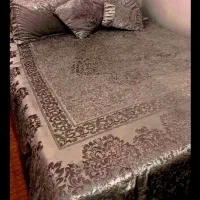 روتختی مخمل دانتل ترک رنگ یاسی