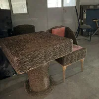 میز و صندلی حصیری