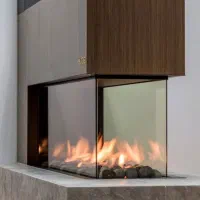 تولید شومینه برقی و گازی|بخاری، هیتر، شومینه|قائم‌شهر, |دیوار