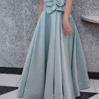 لباس مجلسی رنگ سبز ابی تیفانی سایز 38