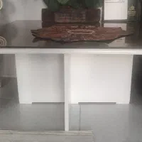 میز جلو مبلی سفید