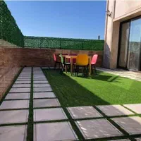چمن تزئینی بین سنگ و موزائیک