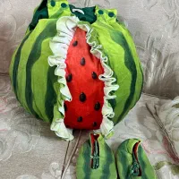 لباس مدل هندوانه یلدایی