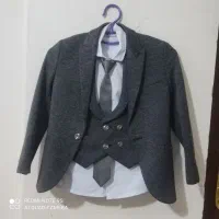 کت شلوار بچه گانه ‌ کت پیراهن سفید جلیقه و کرابات