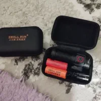 لوازم کوهنوردی چراغ قوه قوی ۸سانتی تمام فلزی