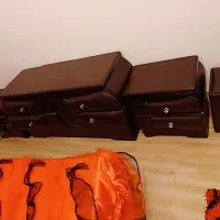 سرویس خواب دو نفره همراه با تشک طبی رو تختی بالشت|تخت و سرویس خواب|رفسنجان, |دیوار