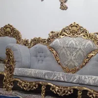 مبل پنجه شیری ۹نفره در حد جهیزیه همراه میز|مبلمان خانگی و میز عسلی|تربتحیدریه, فتح المبین|دیوار