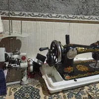 سردوز سه نخ وچرخ خیاطی دستی مارشال