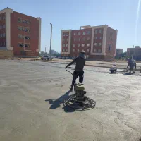 بتن ریزی با ماله پروانه ای + کاتر آسفالت و بتن