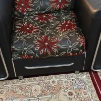 مبل راحتی ۷ نفره چرم و پارچه تمیز