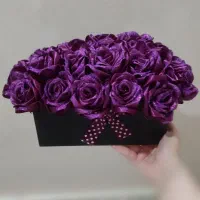 باکس گل ربانی بنفش