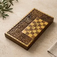 تخته نرد و شطرنج دومنظوره چوبی