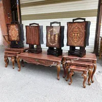 میز عسلی تاشو ۴ تیکه طرحدار یو وی|مبلمان خانگی و میز عسلی|تهران, دروازه شمیران|دیوار