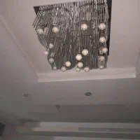 لوستر ۷ رنگ کریستال موزیکال