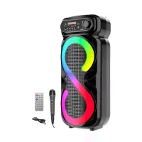 اسپیکر 8 اینچ ارتفاع ۴۰ سانت بهمراه کنترل ومیکروفن