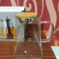 شیر جوش یا قوری پیرکس 4گوش شعله مستقیم بزرگ نو