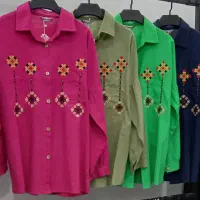 شومیز تونیک نخ پنبه ٪۱۰۰ به قیمت تولیدی|لباس|خاوران, |دیوار