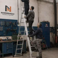 نردبان مخابراتی آلومینیومی فوق سبک صنعتی