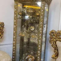 ساعت برنجی ،بوفه برنجی ،میز تلویزیون برنجی .سطل|بوفه، ویترین، کنسول|کرج, شهرک یاس جنوبی|دیوار