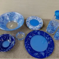 ظروف آرکوپال بوتیک آبی و کریستال