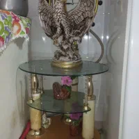 میز تلفن با ساعت