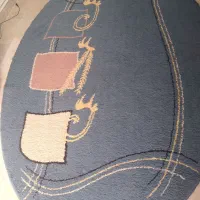 یکعدد فرش فانتزی بیضی ۲.۲۵*۱.۵ کارکرده سالم|فرش|تهران, جنتآباد شمالی|دیوار