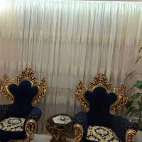 سه عدد پرده حریر شیک