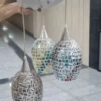 لوستر با ۳ حباب سالم