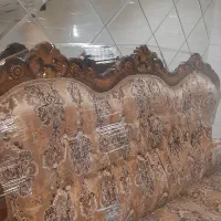 مبل استیل سلطنتی عربی۹نفره تمام چوب گردو منبت دست|مبلمان خانگی و میز عسلی|قزوین, |دیوار