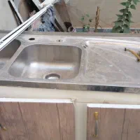 کابینت فلزی سالم هود و درب حمام همگی سالم|آب‌چکان و نظم‌دهنده ظروف|نهاوند, |دیوار