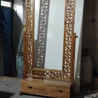 آینه چوب نراد کاردست|آینه|بندر انزلی, پیل علی باغ|دیوار