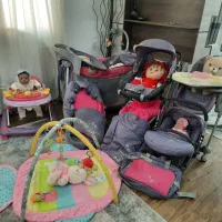 کالسکه و کریر و میز نهارخوری گهواره برند معتبرgb|کالسکه و لوازم جانبی|مشهد, کوشش|دیوار