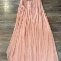 پیراهن دکلته قدی حریر مجلسی سایز ۳۸