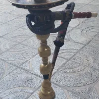 قلیان چوبی و برنجی
