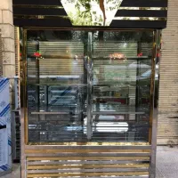 یخچال ویترینی/استیل/دوطرف نما/مرغی/فروشگاه|فروشگاه و مغازه|اصفهان, درب کوشک|دیوار