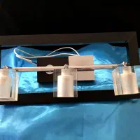 لوستر مدرن چوبی- استیل