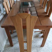 میزو صندلی ۸نفره|میز و صندلی غذاخوری|بندر انزلی, مسکن مهر|دیوار