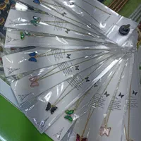 گردنبند کریستالی پروانه‌ای و دستبند