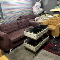 مبل هشت نفره در حد نو|مبلمان خانگی و میز عسلی|خوی, |دیوار