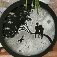 فروش وسفارش تابلوهای ماه برجسته وتابلوهای دکوراتیو|تابلو، نقاشی، عکس|نیشابور, تریا پارک|دیوار