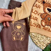 عمده تولیدی - بلوز شلوار کرم قهوه ای پسرانه|کفش و لباس بچه|گرگان, |دیوار