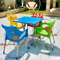 میز و صندلی پلاستیکی مدل کیمیانهارخوری غذاخوری