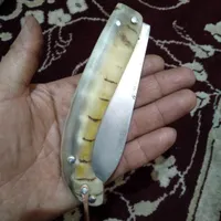 چاقوی دست ساز تیغه کنس بلبرینگ دسته شاخ قوچ کوهی|کلکسیون و سرگرمی|گلپایگان, |دیوار