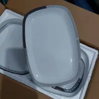 سرویس ۲۷پارچه غذا خوری چینی زرین مدل کواترو